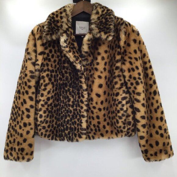 Zara Outerwear Leopard Print Faux FurJacket - Picture 1 of 7